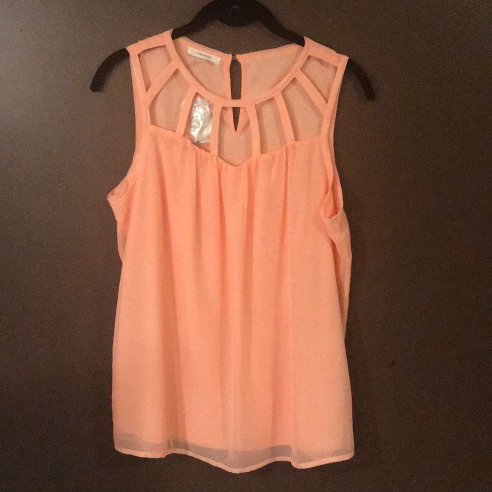 Sheer tank top